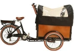3 wheel bakfiet electric cargo bike rain cover adult tricycle