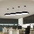 3000k 6000k modern hanging linear lamp led pendant light for office lighting