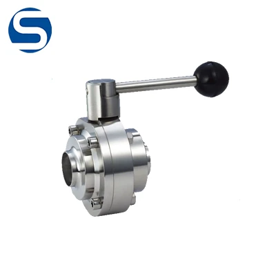 304 316 High Performance Stainless Steel Sanitary Weld Butterfly Valve