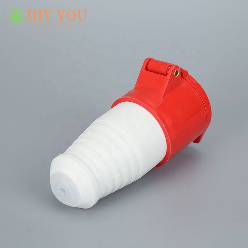 32A IP44 380V-415V 3P+E 4 pin 224 Female Type Hot selling Electric Power connector Cable waterproof industrial socket and plug