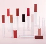 3ml Lip Gloss Tube Empty Refillable Lip Balm Bottle Clear Plastic Lip Gloss Reusable Lipstick Bottle with Rubber Insert
