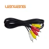 3rca Av Cable Wholesale The Video Cabel Connectors Plug With Ground Wire To Male Plug Rca Cable
