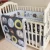 4 Piece Forest Animal Theme Patchwork Baby Boy Crib Bedding Set - Navy Blue Plaid-OEM digital printing accepted low MOQ