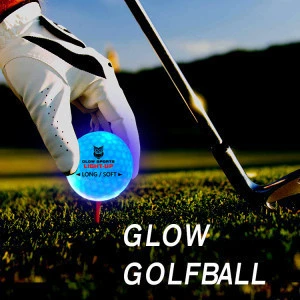 400 yards golf bags leather New Style led Golf ball above 100 strokes LED light up glow in dark golf balls