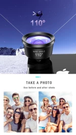 5 in 1 mobile phone lens wonderful fisheye high list anti-photographic telephoto shooting lens