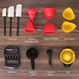 50-Piece Nylon and Stainless Steel Utensil set Best Kitchen Gadgets for Gift