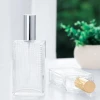 50ml/100 ml Large Clear Thick Glass Empty Perfume Bottle Gold/Silver Spray Perfume Bottle Atomizer Bottle Makeup Tool