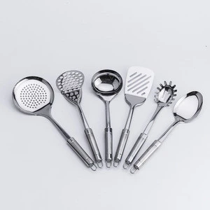 6 pcs stainless steel handle stainless steel kitchen cooking utensil kitchen tools set