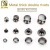 Import 6mm Double-sided Rivets Fashion Decoration Button Dovetail Buckle Jeans Accessories Metal Cap Nail from China