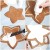 Import 6pcs 3D DIY Heart Star Flower Christmas Tree Cookies Cake Cutter 3D Christmas Cookie Cutter Set for Home New Year Party from China