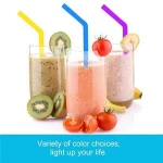 6pcs/set Reusable Drinking Straw Silicone Straws For Home Party Barware Accessories