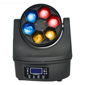 6x15W Big Bee Eye RGBW 4in1 90W LED  Professional DJ Disco lighting Sharpy Beam Moving Head  Light