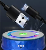 7 Color Changing Mirror Surface Turntable Led Rotating Display Stand