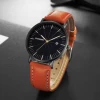 7120 Watches Men Fashion Sport Leather Band Watch Quartz Business Wristwatch Reloj Hombre