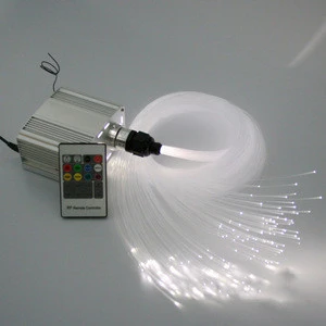 7W DC12V RF led optic fiber light kits for ceiling star light,twinkle white optic fiber light