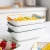 Import 8.5Inch Ceramic Baker Baking Ware Rectangle Pie Plate Stoneware Pan dish Color Glazed Bakeware Tray from China