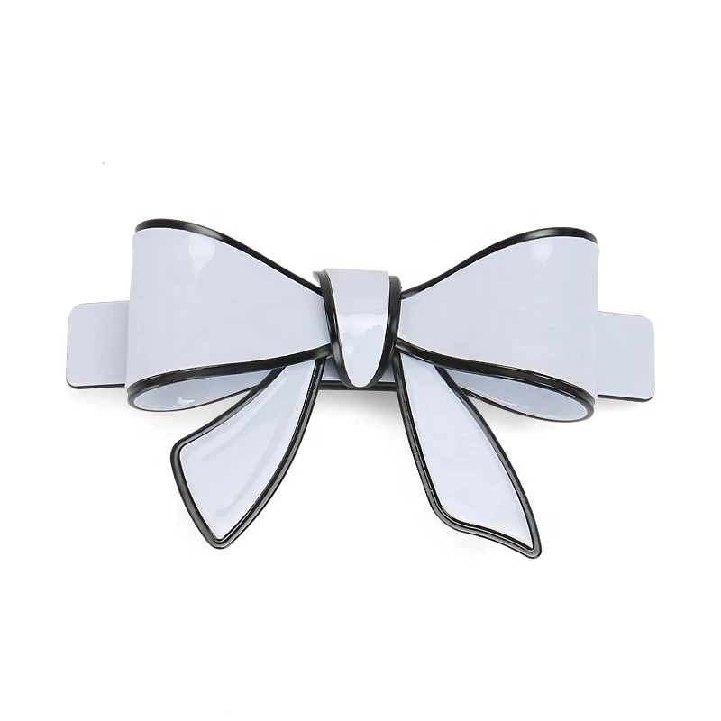 9 Candy Color Big Bow Hair Barrette Clips High Quality Acrylic Bow Hair Clip for Girls