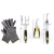 Import 9 Piece Garden Tool Set Includes Garden Tote and 6 Hand Tools Heavy Duty Cast-aluminum Heads Ergonomic Handles from China