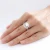 Import 925 Sterling Silver Gold Plated Engagement ring 031Jewelry Ring from China