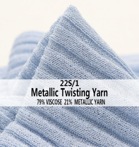A variety of colors in large stock wholesale spot supply  22S/1 Metallic Twitsting Yarn