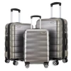 ABS PC 4 wheels suitcase travel luggage sets of 3pcs trolley luggage travel set