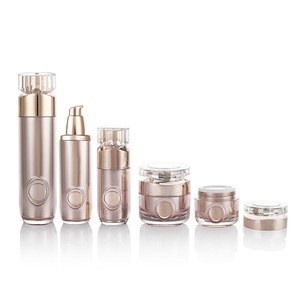 Acrylic straight round cosmetic packaging spray water lotion bottle face cream cream bottle skin care bottle
