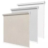 Adjustable shower curtain roller shades bathroom blinds shutters