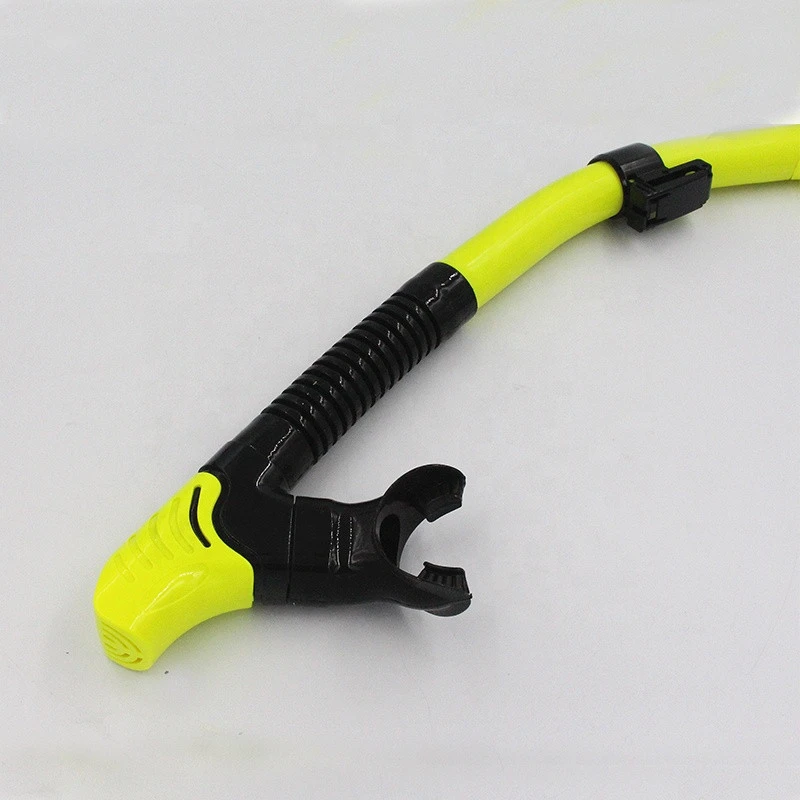 Adult Diving Dry Snorkel with Splash Guard and Top Valve