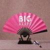 advertising bamboo hand fan with painting design gifts fan