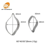 AK Sugar Craft Fondant Tools Cake Decorating Lotus Petals Cutter Set for Cake Decorating Cookie Cutter S334