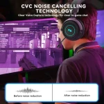AkAudio Gaming Headset Low Latency Bluetooth Headphone with Mic Gaming Headphone Headsets
