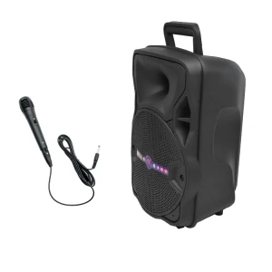 ALP804 8 inch Trolley karaoke subwoofer  speaker with wireless microphone home theater speaker system