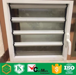 Aluminum frame louver window with glass