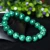 Import Amazon Fashion 8mm Natural Green Malachite Stone Beads Bracelets Gemstone Malachite Beads Elastic Lap Bracelet Yoga Bangles from China
