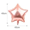 Amazon Hot Selling Rose Gold Balloons Set Birthday Confetti Balloons Star Heart Foil Balloon Rose Gold Party Decorations