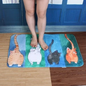Any Size And Shape Cat Fish Colorful OEM Area Rug Amazon Hot Products Rug From ShenZhen Supplier Cheap Kitchen Rug Mat