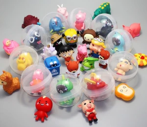 Arcade spare parts soft pvc Material capsule toys Mini Surprise Egg Capsule Ball Toy