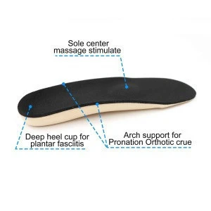 Arch support massage diabetes orthotic Insoles for Flat Foot Plantar Fasciitis Relieve Heel Pain diabetes insole