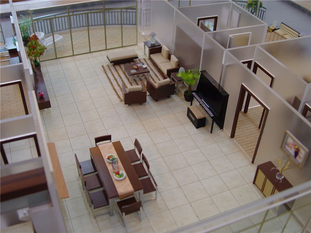 Buy Architecture Inside Room Layout Model With Furniture , Professional ...