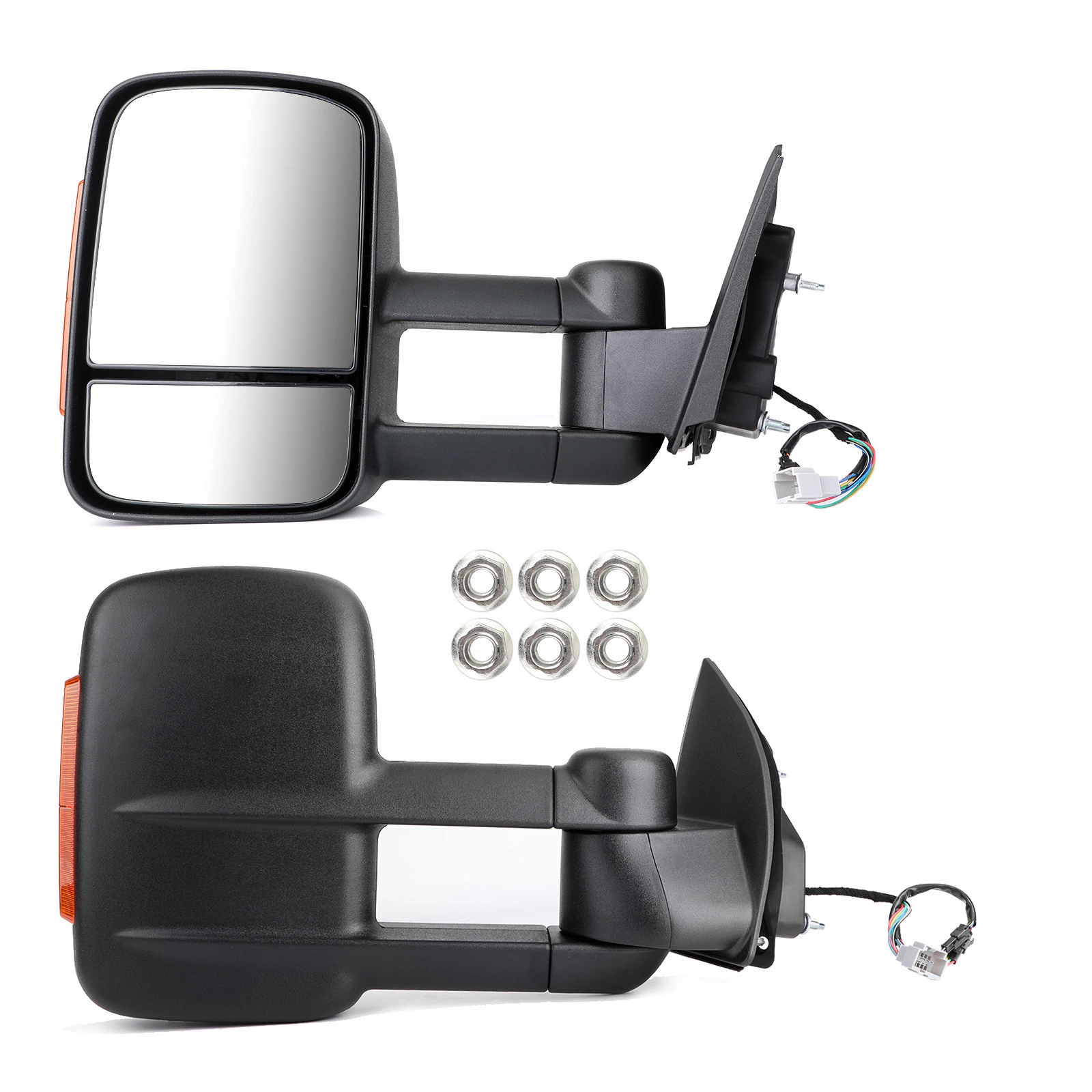 Areyourshop Extendable Towing Mirrors For Ford Ranger MK PX XL XLT XLS Wildtrak 2012-ON