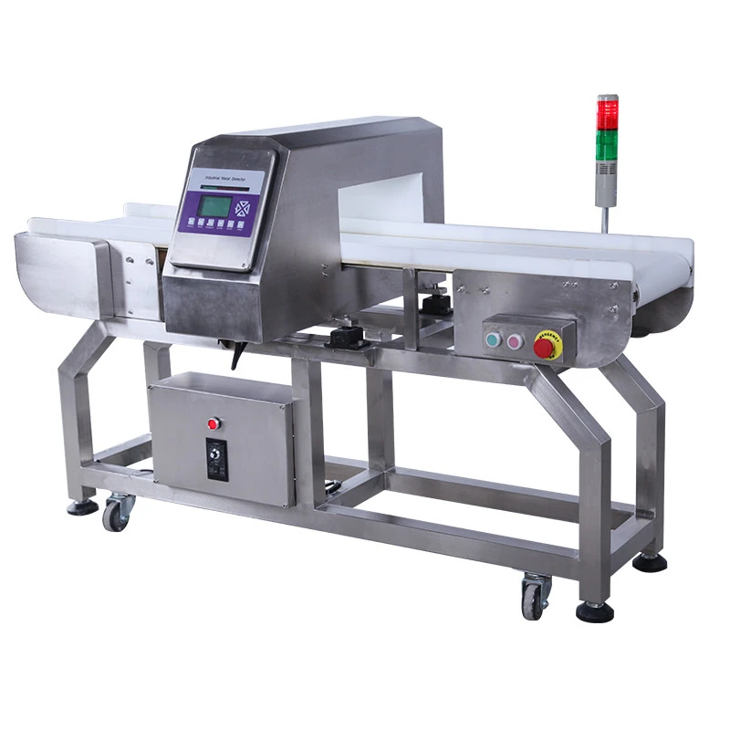 Auto setting parameters tunnel metal detector machine for food industry