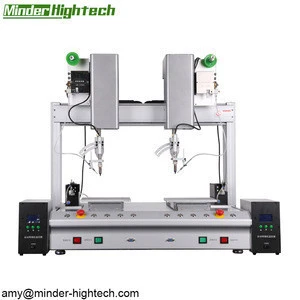 Automatic double worktable double head independent work with rotating double stitching soldering machine kit for PDAs, Printers