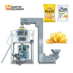 automatic multi function chips french fries snacks packing machine