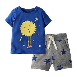 Baby Boy Clothing Sets Fashion Short Sleeve Shirt+pants Sets Boys