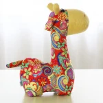 Baby doll giraffe faux suede fabric ethical wind toy  doll birthday present environmental puppets