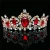 Import Baroque Red Blue Green Crystal Bridal Tiaras Crown Gold Hair Accessories Wedding Rhinestone Diadem Pageant Crowns from China
