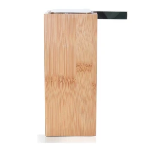 Bath Lotion Eco friendly 100% Nature Bamboo Soap Dispenser with Stainless steel Pump