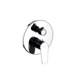 Bathroom high end mixer shower combination set rain shower head  faucet system including valve body and accessories