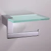 bathroom wall mount toilet paper holder with mobile phone shelf