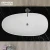 Import Bathroom white acrylic bathtub hydromassage solid surface freestanding bathtub from China
